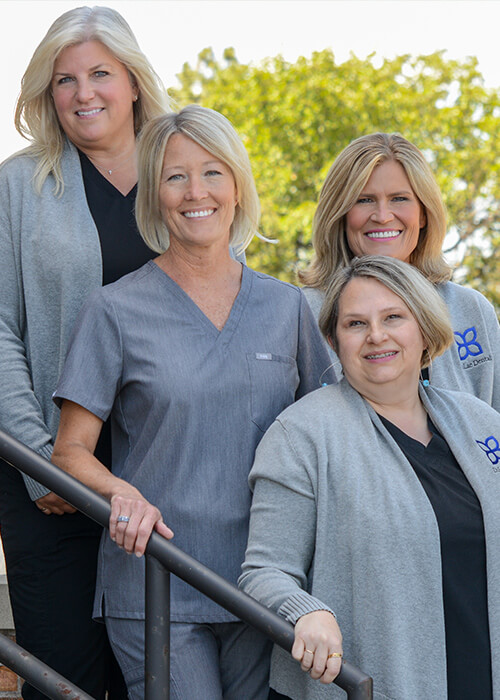 Our beautiful cosmetic dentistry team of women at DuLac Dental