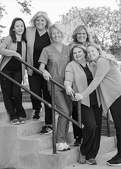 Black and white image of DuLac Dental Team